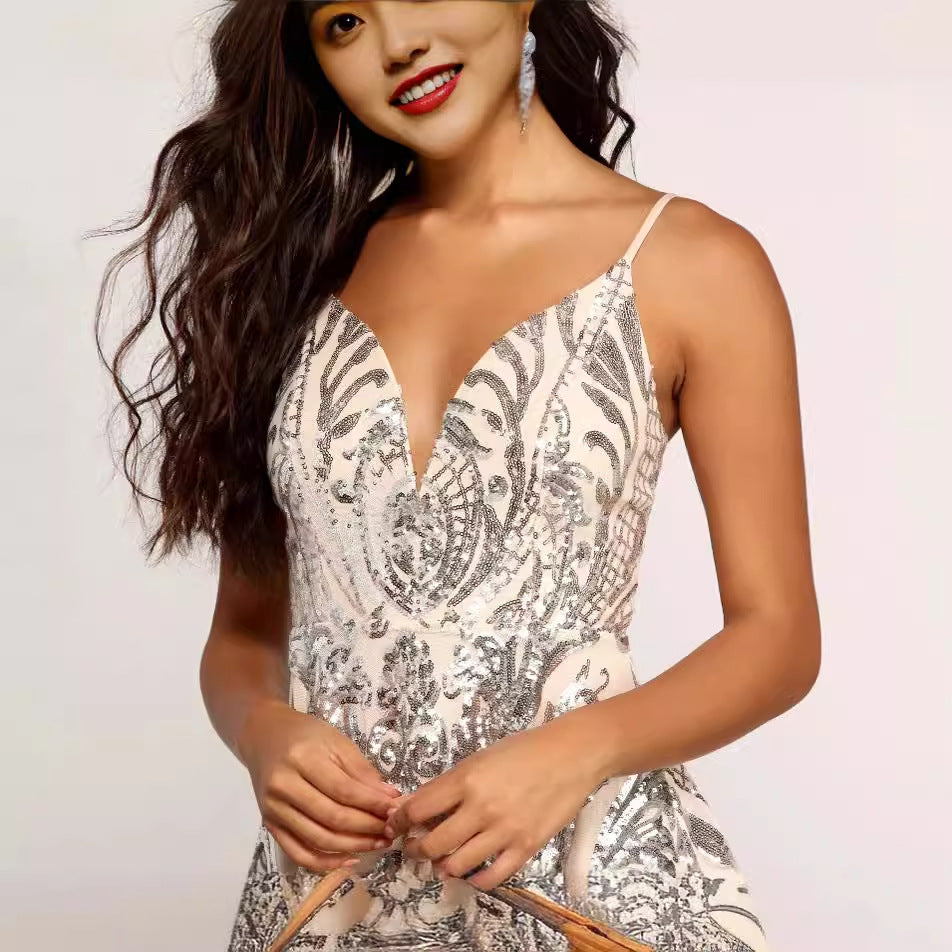 Sexy Sequined Dress Summer Beaded Dress