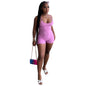Women Shoulder Strap Sports Romper Tight Vest Summer Romper