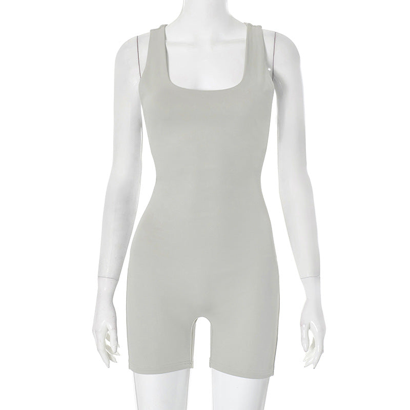 Spring Tight Breathable Quick Drying Fitness Women Training Dance Sports Yoga Jumpsuit