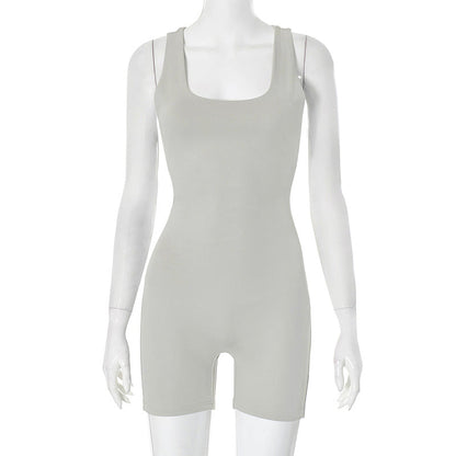 Spring Tight Breathable Quick Drying Fitness Women Training Dance Sports Yoga Jumpsuit