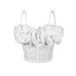 Three Dimensional Floral Boning Corset Bra Pure Want Tube Top Vest Mesh Breathable Inner Wear Boning Corset Top Sexy Sling