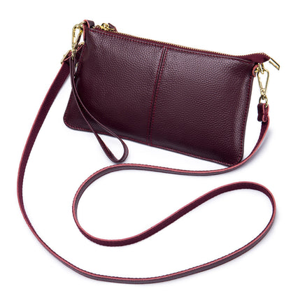 Leather One-Shoulder Clutch for Women - All-Match Leather Handbag