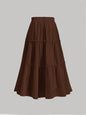 Autumn Wear High Grade Sense Flab Hiding Slimming Skirt Elastic Waist Women Long Skirt