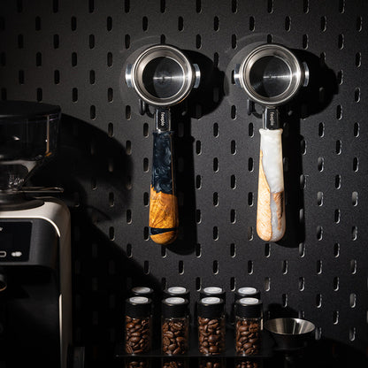 Walnut & Resin Handle Bottomless Portafilter