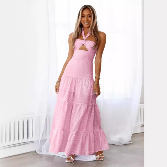 Summer Women Clothing Office Sleeveless Sexy Long Sling Dress Women