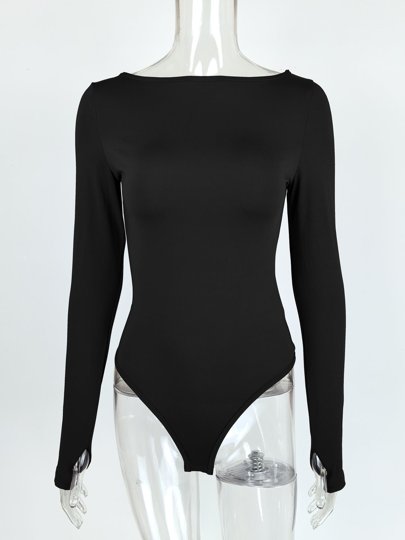 Women Autumn Winter off Neck Tight Jumpsuit