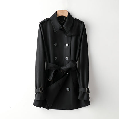 Women Element Trench Coat for Women Mid Length Fried Street Small British Spring Autumn Coat Women
