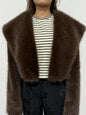 Faux Fur Short Coat Fashionable All Match Fur Coat Women Long Sleeve
