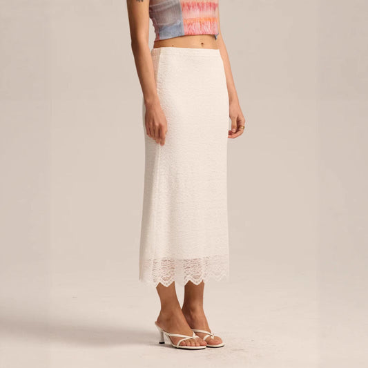 Women Clothing Lace Skirt Spring Summer High Waist One Step Skirt Sexy Slim Hip Long Skirt