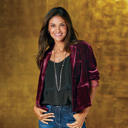 Gold Velvet Short Top for Women 2025 Retro Coat Shirt Casual Jacket