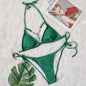 New Swimsuit Sexy Hollow Out Cutout Vintage Crystal Diamond Bikini Strap Women Swimsuit
