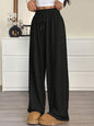 Autumn Winter Solid Color Women Clothes Casual Pants Loose Slimming Wide Leg Pants Office Trousers