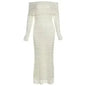 25 Edition – Elegant Off-Shoulder Lace Maxi Dress (Socialite Style)