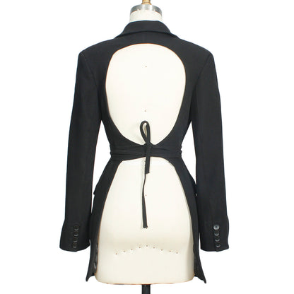 Small Blazer for Women Early Spring Small Light Luxury Fried Street Casual Backless Blazer