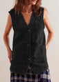 Sleeveless Denim Vest Women