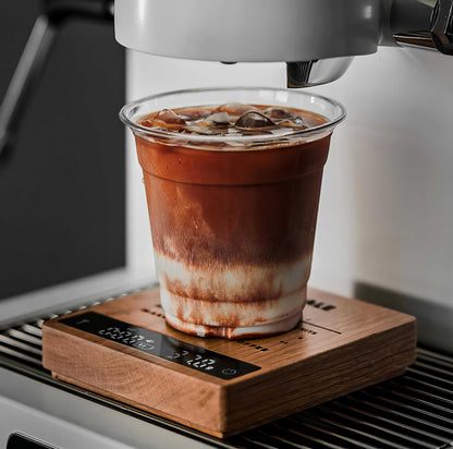 High Precision Wooden Coffee Scale with Touch Sensor