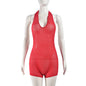 Sexy Summer Halter Backless Sexy Cutout Tight Breathable Jumpsuit Women