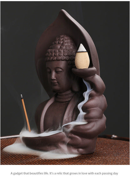 Serene Buddha Backflow Incense Burner