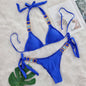Crystal Diamond Bikini Sexy Women Split Bandage Swimsuit Beach Vacation Swimsuit