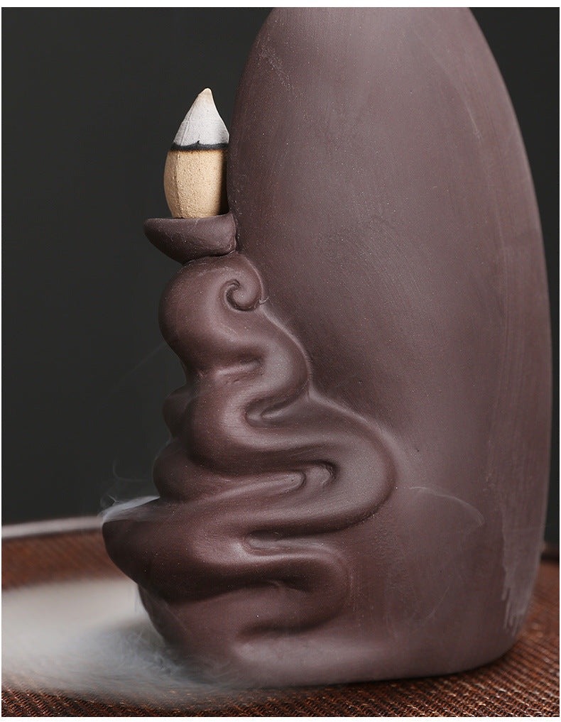 Serene Buddha Backflow Incense Burner