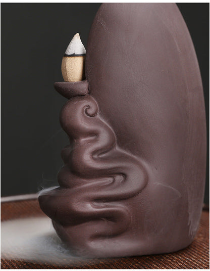 Serene Buddha Backflow Incense Burner