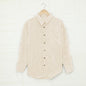 Solid Color Shirt Women Autumn Winter Breasted Collared Pocket Top Corduroy Cardigan Shirt Women