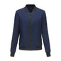 Spring Autumn Thin Flight Jacket Women Casual Long Sleeve Coat Women Loose Collared Varsity Jacket