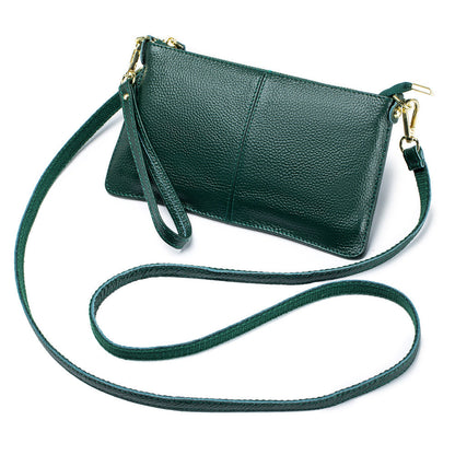Leather One-Shoulder Clutch for Women - All-Match Leather Handbag
