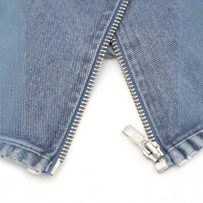 Spicy Girl Retro Denim Tube Top Women Sweet Cool off Shoulder Cropped Top