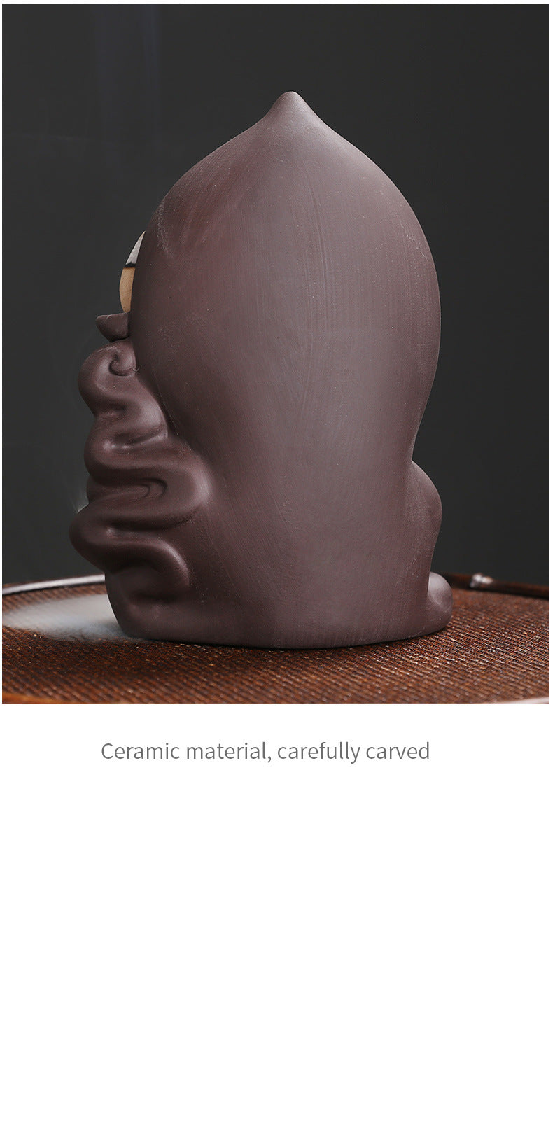 Serene Buddha Backflow Incense Burner