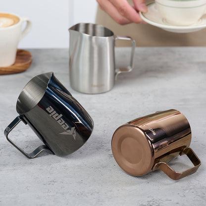 Beveled Spout Latte Art Milk Pitcher