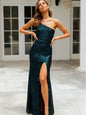 Summer Sequ Dress Sleeveless Split Tight Sequin Dress
