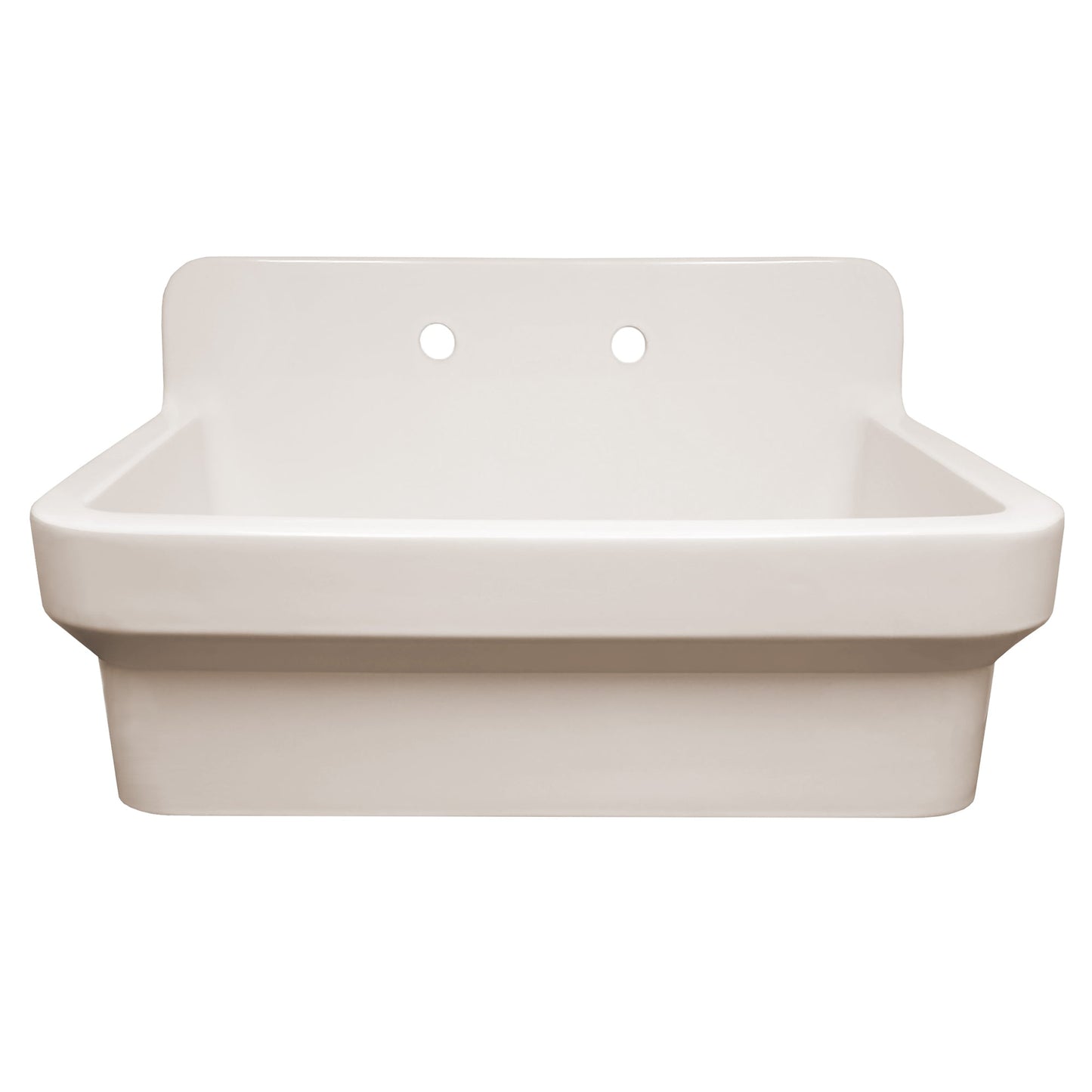 Old Fashioned Country Fireclay Utility Sink with High Backsplash