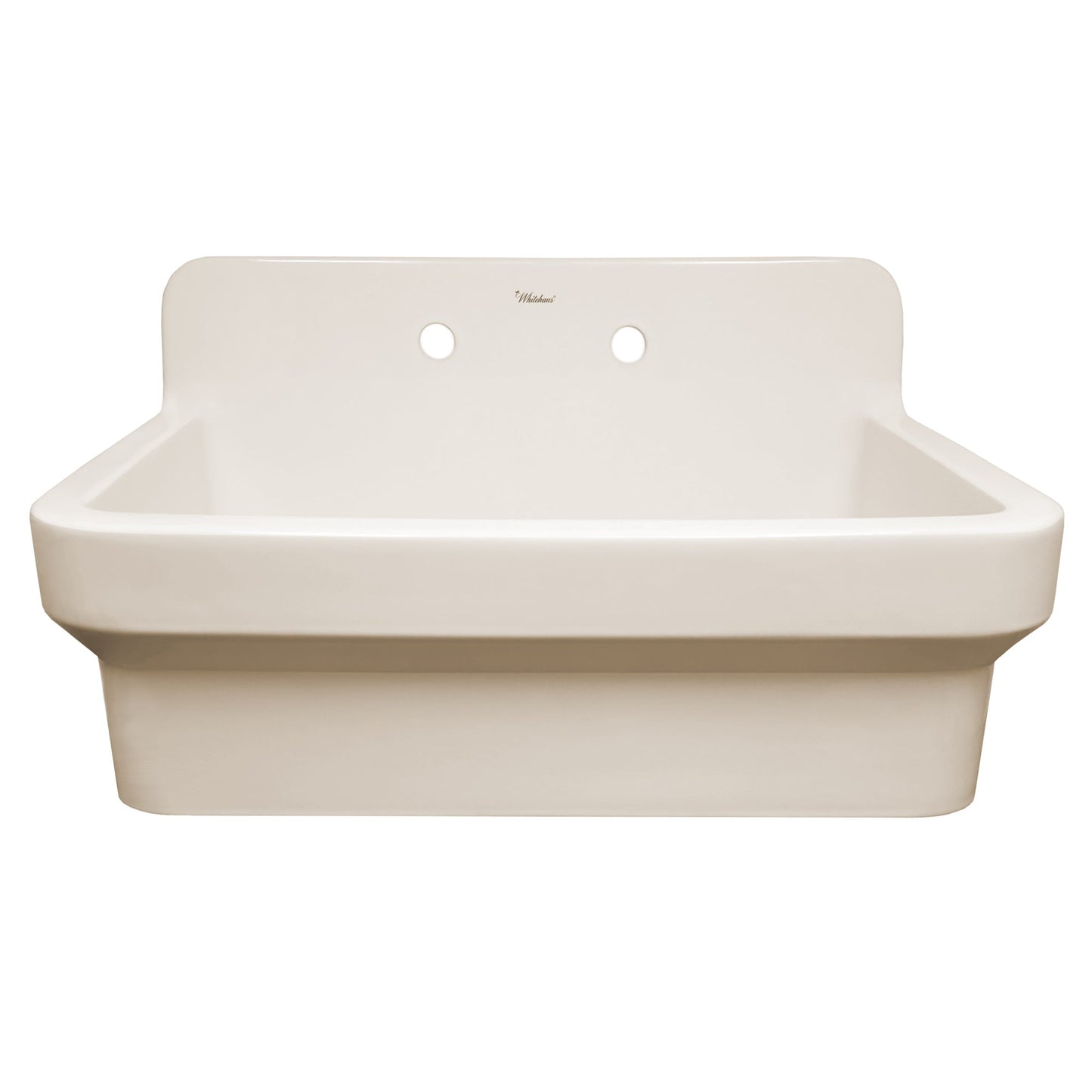 Old Fashioned Country Fireclay Utility Sink with High Backsplash