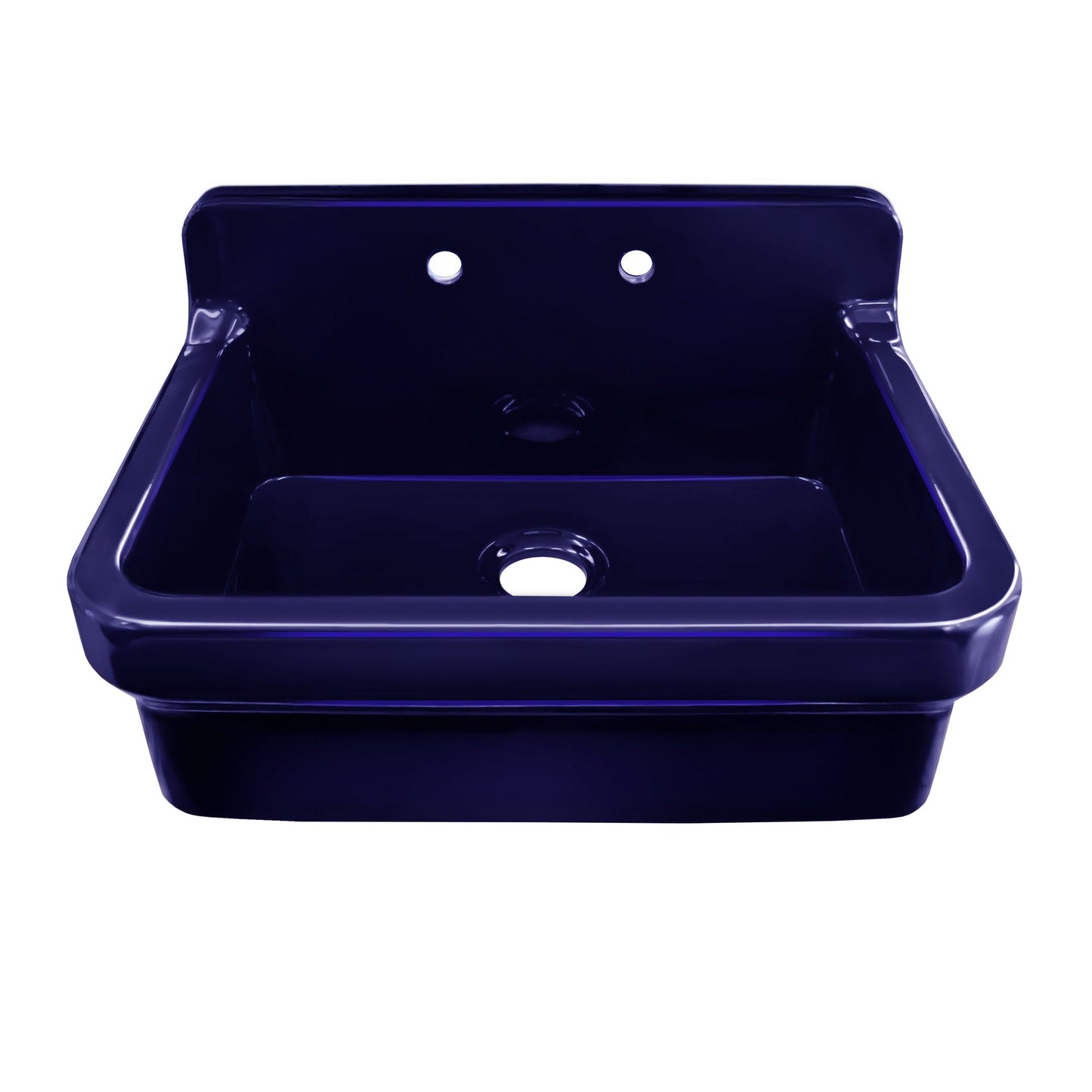 Old Fashioned Country Fireclay Utility Sink with High Backsplash