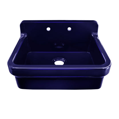 Old Fashioned Country Fireclay Utility Sink with High Backsplash