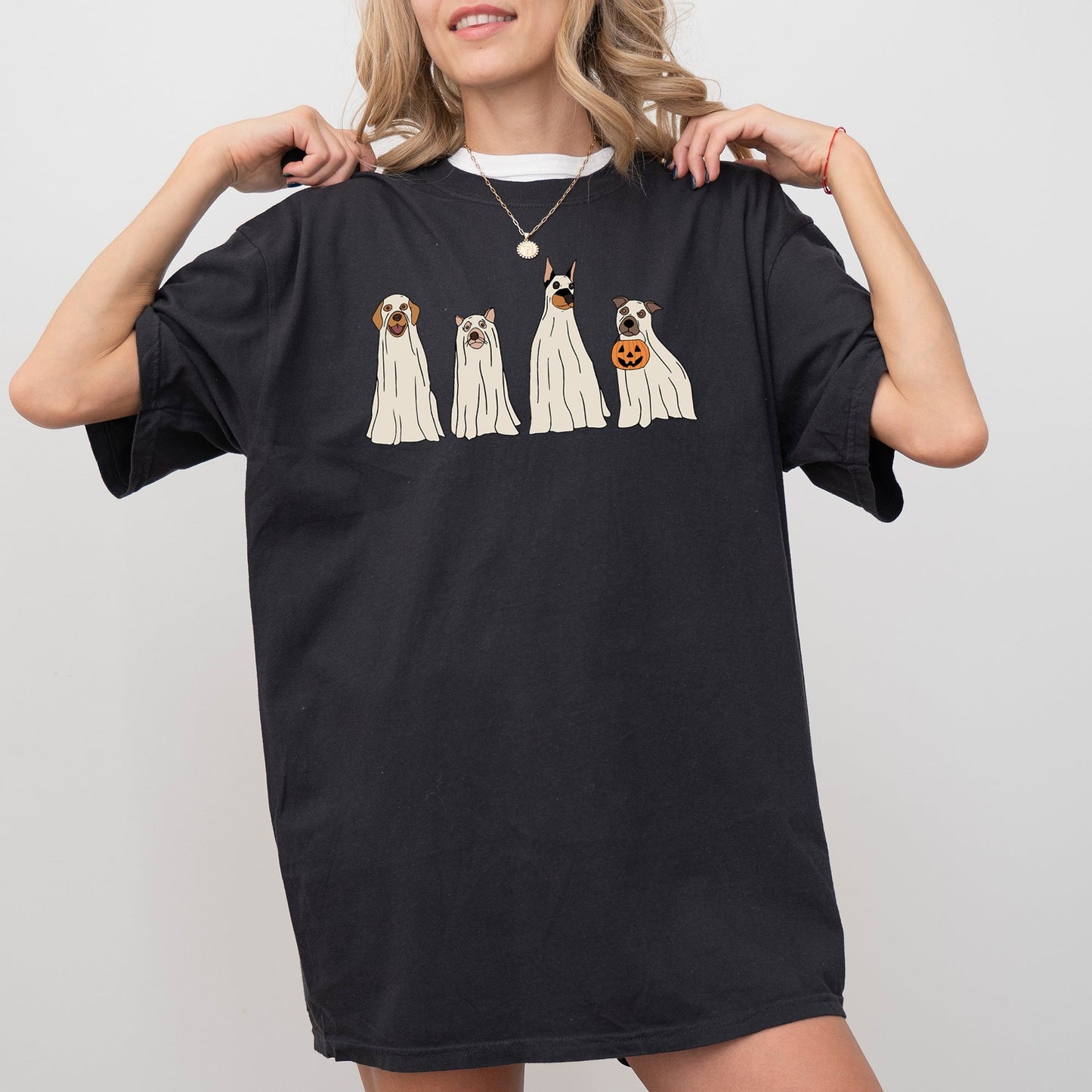 Spooky Ghost Dogs, Bathroom, Funny, Witch, Aesthetic, Meme, Halloween, Spooky, Costume, Tshirt Comfort Colors T-Shirt