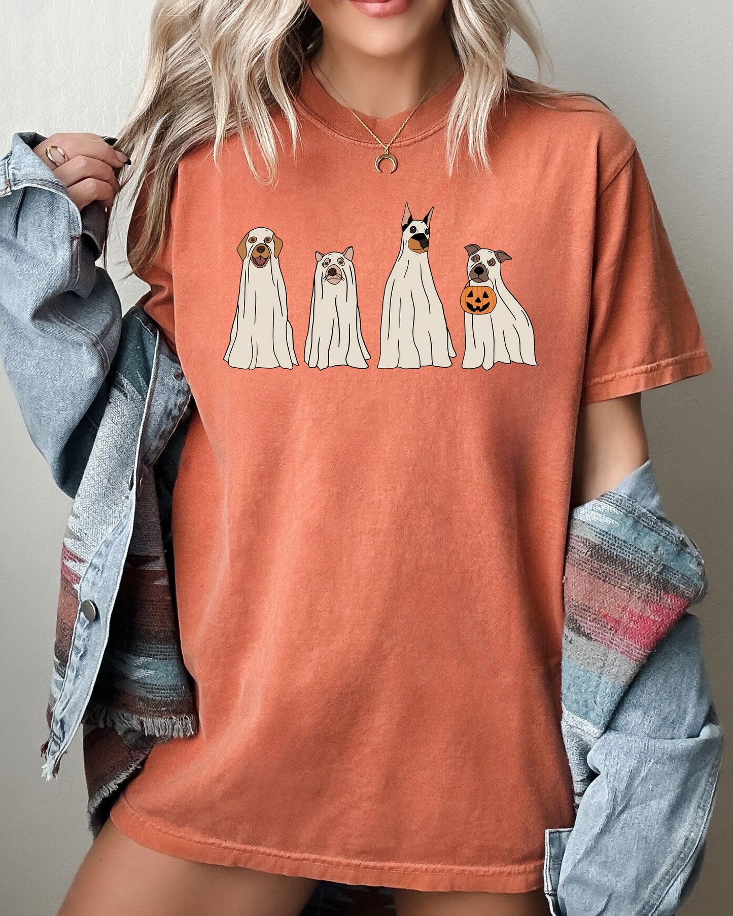 Spooky Ghost Dogs, Bathroom, Funny, Witch, Aesthetic, Meme, Halloween, Spooky, Costume, Tshirt Comfort Colors T-Shirt