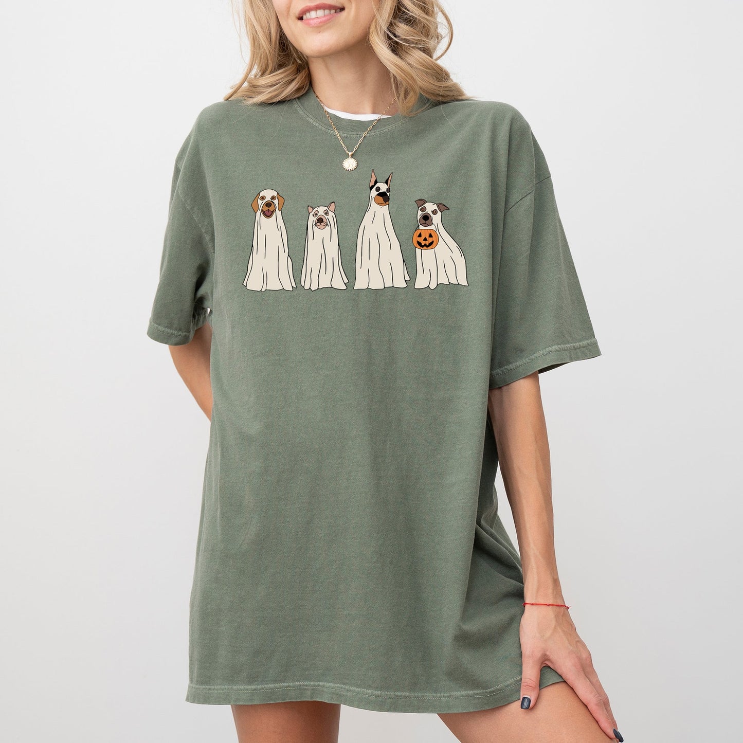 Spooky Ghost Dogs, Bathroom, Funny, Witch, Aesthetic, Meme, Halloween, Spooky, Costume, Tshirt Comfort Colors T-Shirt
