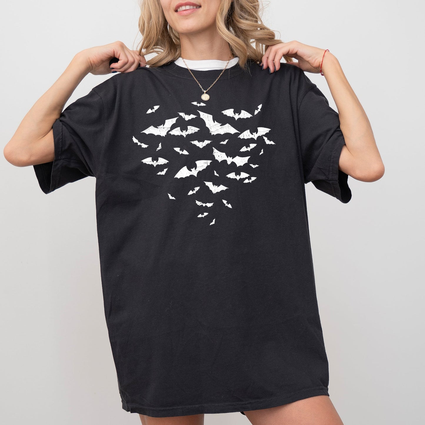 Flying Bats, Funny, Witch, Aesthetic, Meme, Halloween, Spooky, Costume, Tshirt Comfort Colors T-Shirt