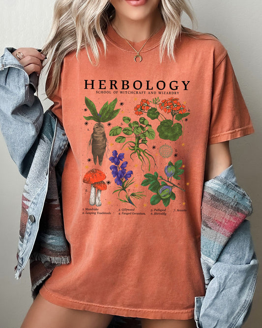 Herbology, Mushroom, Skeleton, Ghost, Funny, Witch, Aesthetic, Meme, Halloween, Spooky, Costume, Tshirt Comfort Colors T-Shirt