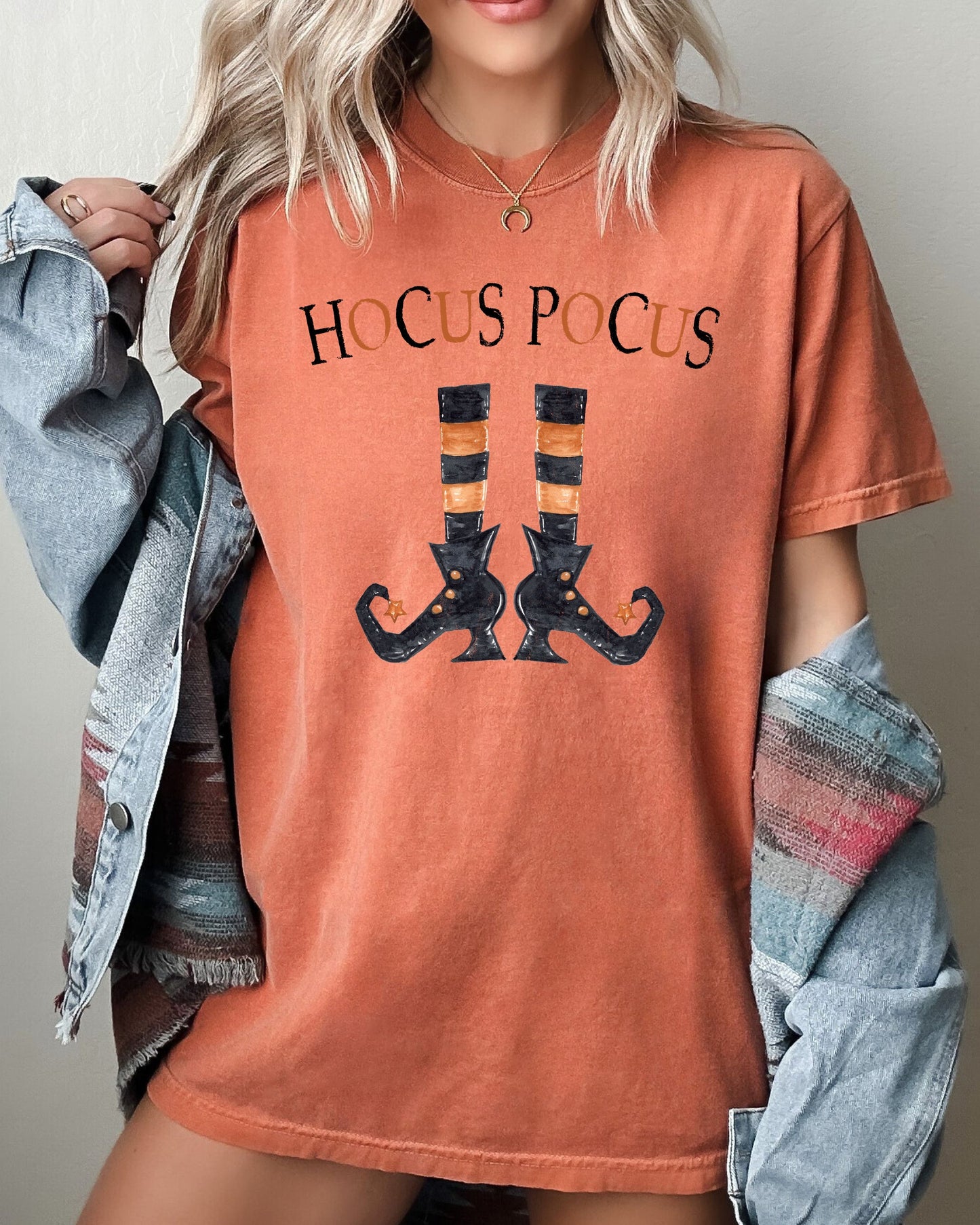 Hocus Pocus, Boots, Skeleton, Funny, Witch, Aesthetic, Meme, Halloween, Spooky, Costume, Tshirt Comfort Colors T-Shirt