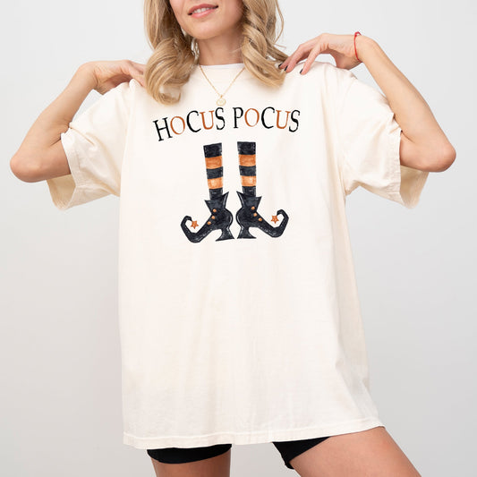 Hocus Pocus, Boots, Skeleton, Funny, Witch, Aesthetic, Meme, Halloween, Spooky, Costume, Tshirt Comfort Colors T-Shirt