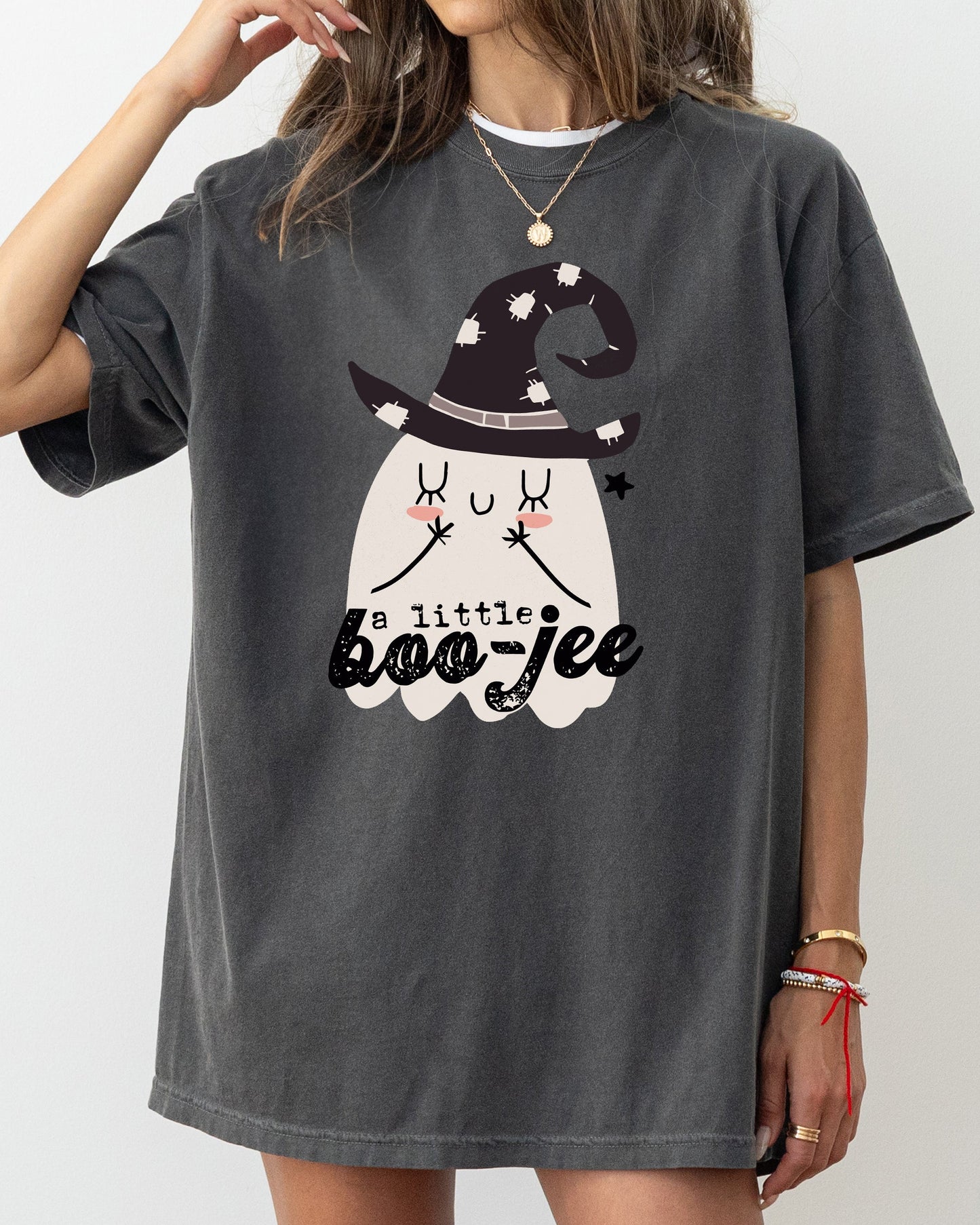 Boo-Jee, Ghost, Spooky, Skeleton, Funny, Witch, Aesthetic, Meme, Halloween, Costume, Tshirt Comfort Colors T-Shirt