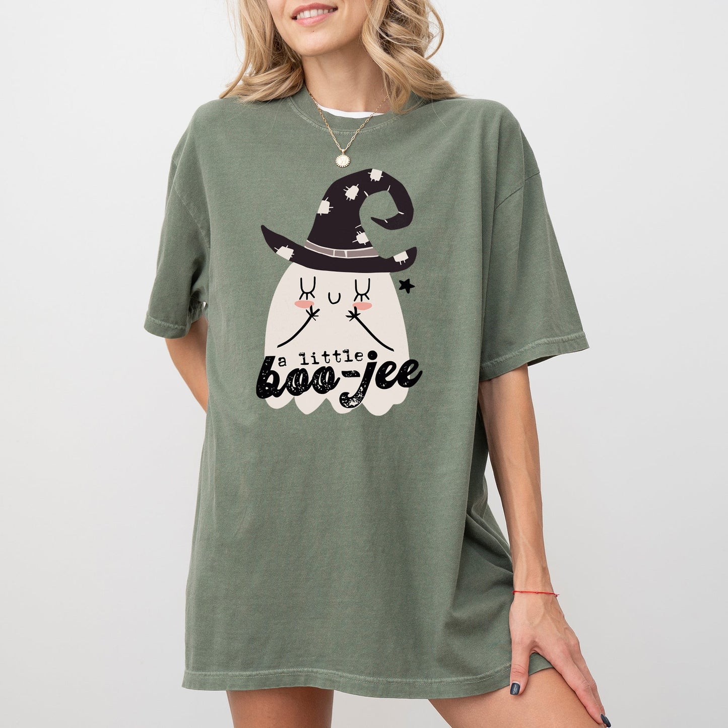 Boo-Jee, Ghost, Spooky, Skeleton, Funny, Witch, Aesthetic, Meme, Halloween, Costume, Tshirt Comfort Colors T-Shirt