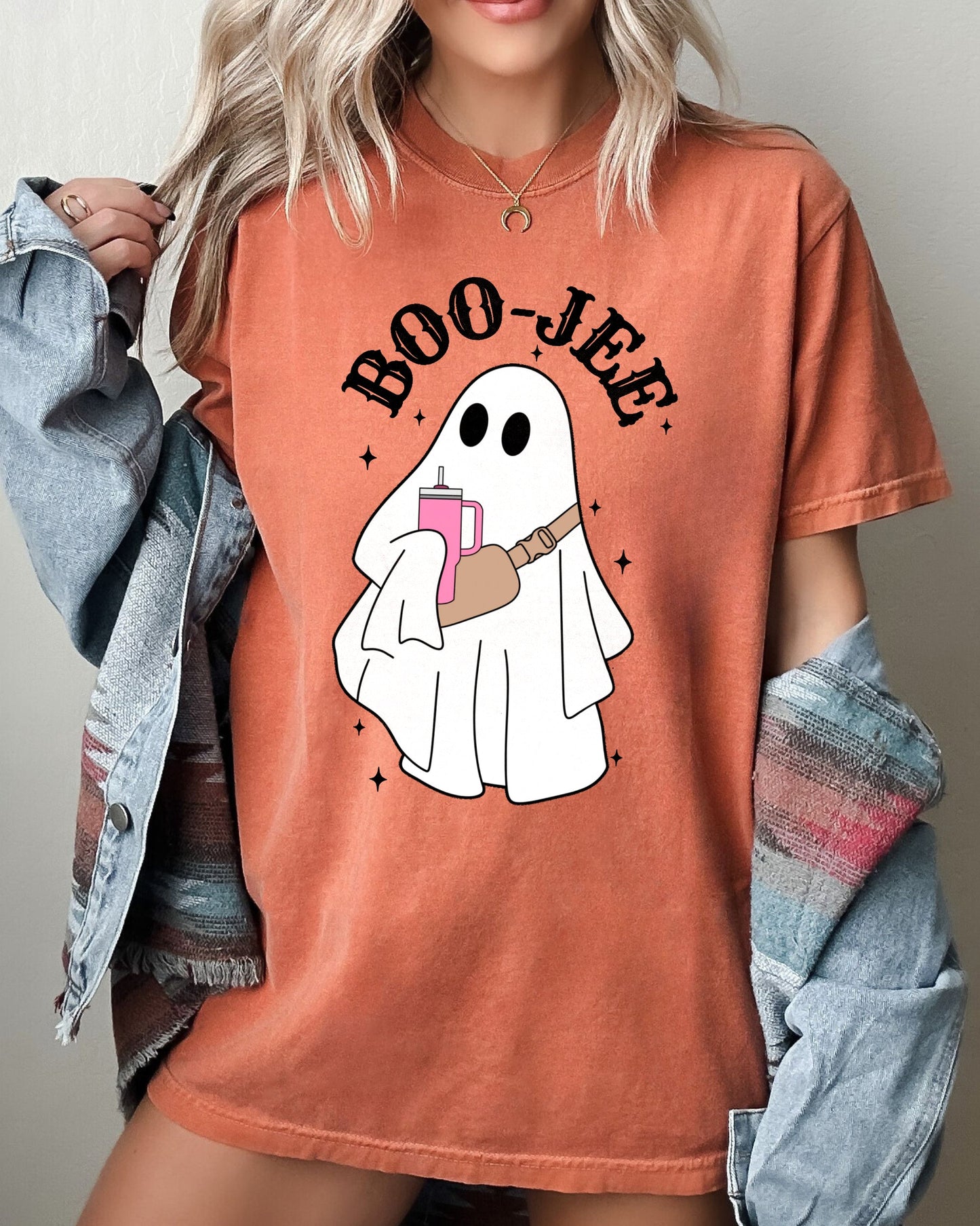 Boo-Jee Ghost, Skeleton, Spooky, Funny, Witch, Aesthetic, Meme, Halloween, Costume, Tshirt Comfort Colors T-Shirt