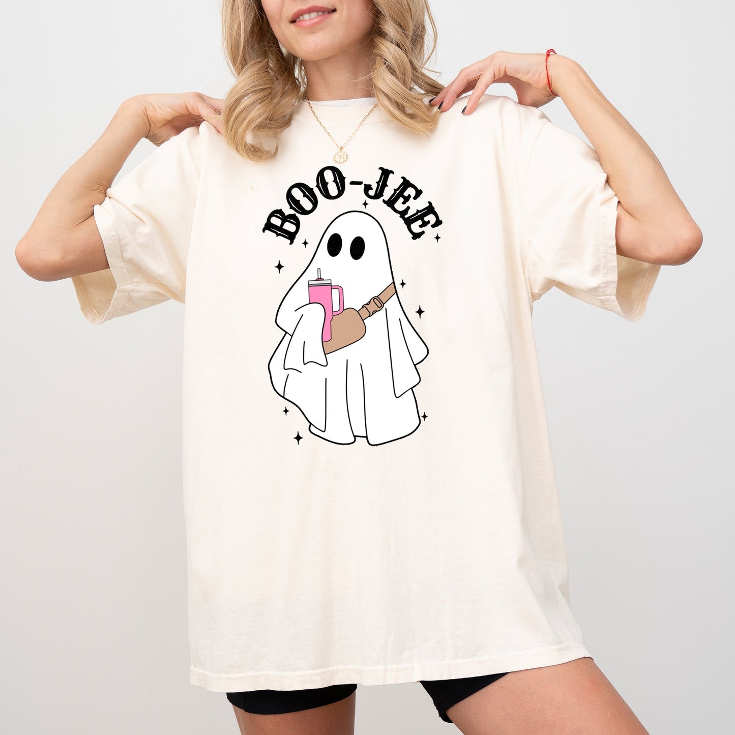 Boo-Jee Ghost, Skeleton, Spooky, Funny, Witch, Aesthetic, Meme, Halloween, Costume, Tshirt Comfort Colors T-Shirt