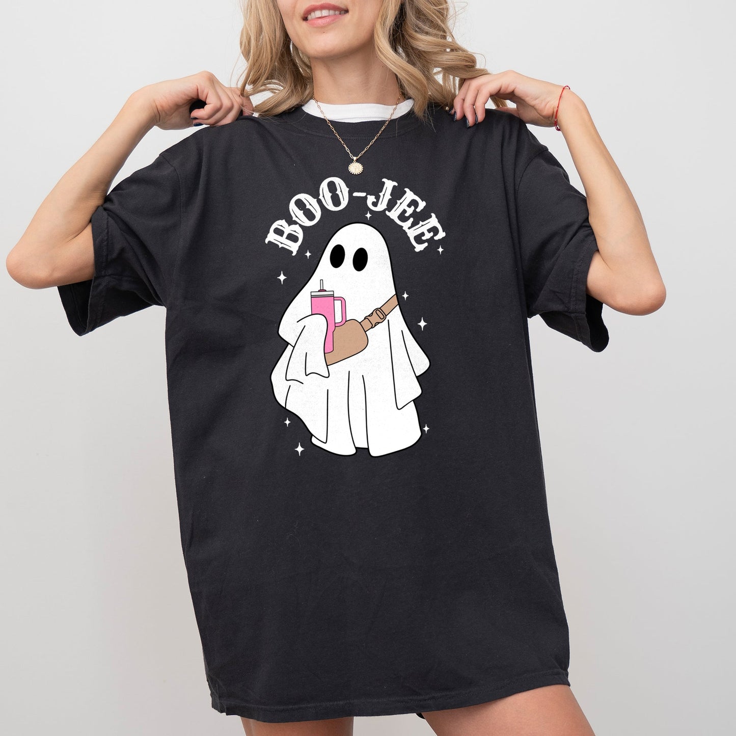 Boo-Jee Ghost, Skeleton, Spooky, Funny, Witch, Aesthetic, Meme, Halloween, Costume, Tshirt Comfort Colors T-Shirt