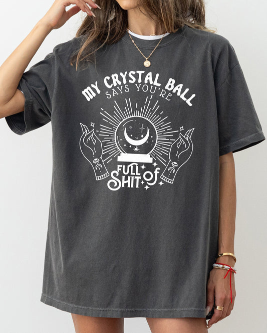 Crystal Ball, Skeleton, Funny, Pumpkin, Spooky, Witch, Aesthetic, Meme, Halloween, Costume, Tshirt Comfort Colors T-Shirt