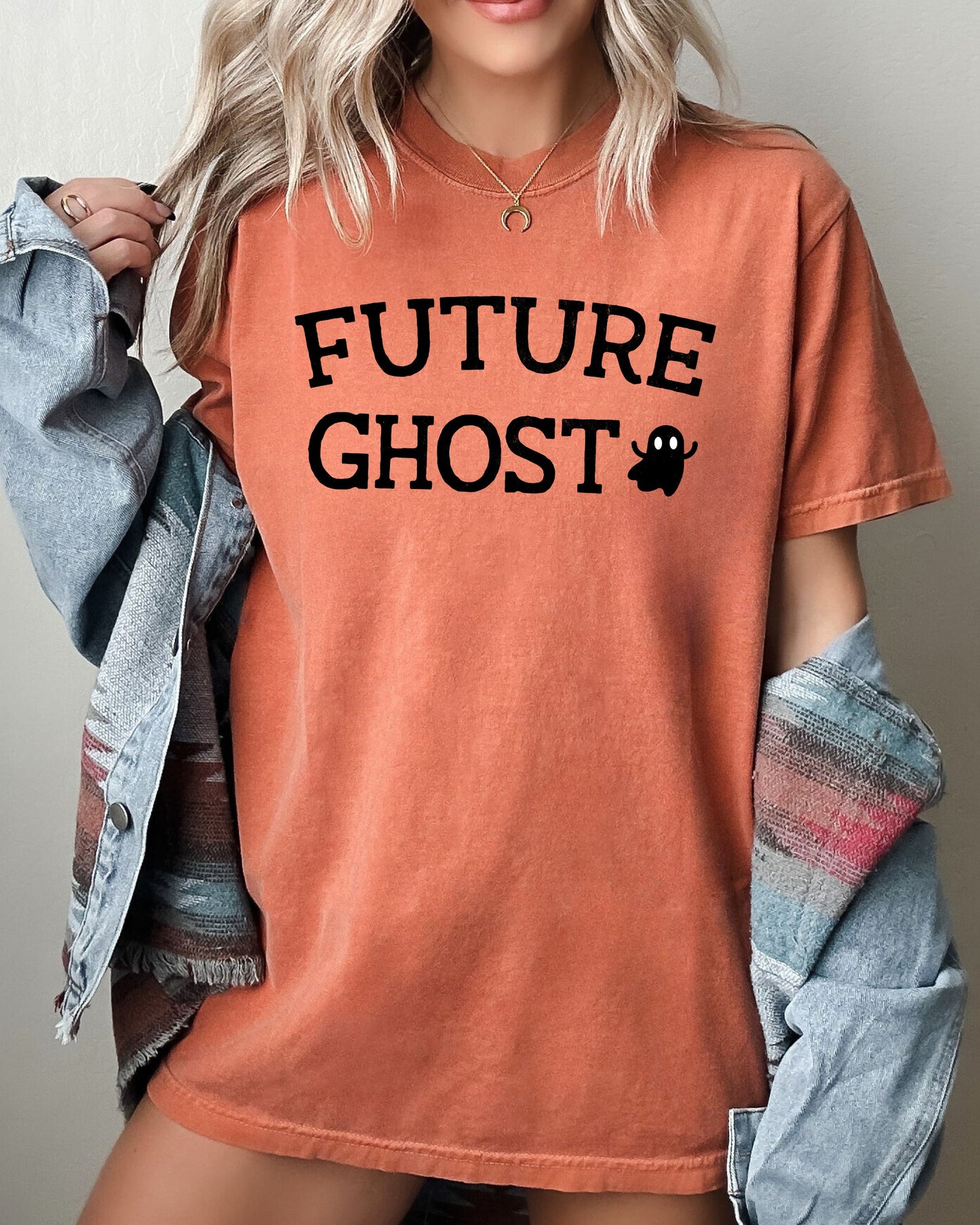 Future Ghost, Skeleton, Funny, Pumpkin, Spooky, Witch, Aesthetic, Meme, Halloween, Costume, Tshirt Comfort Colors T-Shirt
